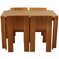 Gijs Bakker Plywood Dutch Design Strip Chairs