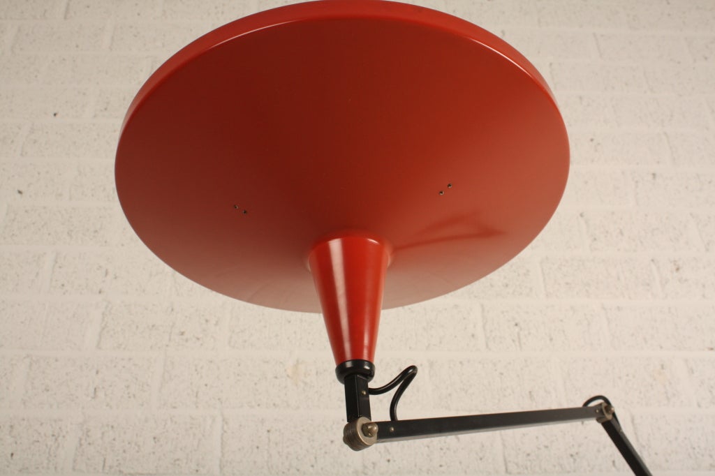 Rietveld Panama Lamp Gispen Dutch Design Red 1