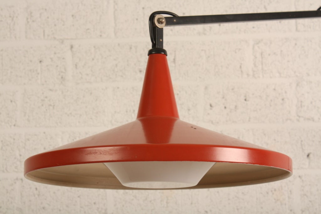 Rietveld Panama Lamp Gispen Dutch Design Red 2