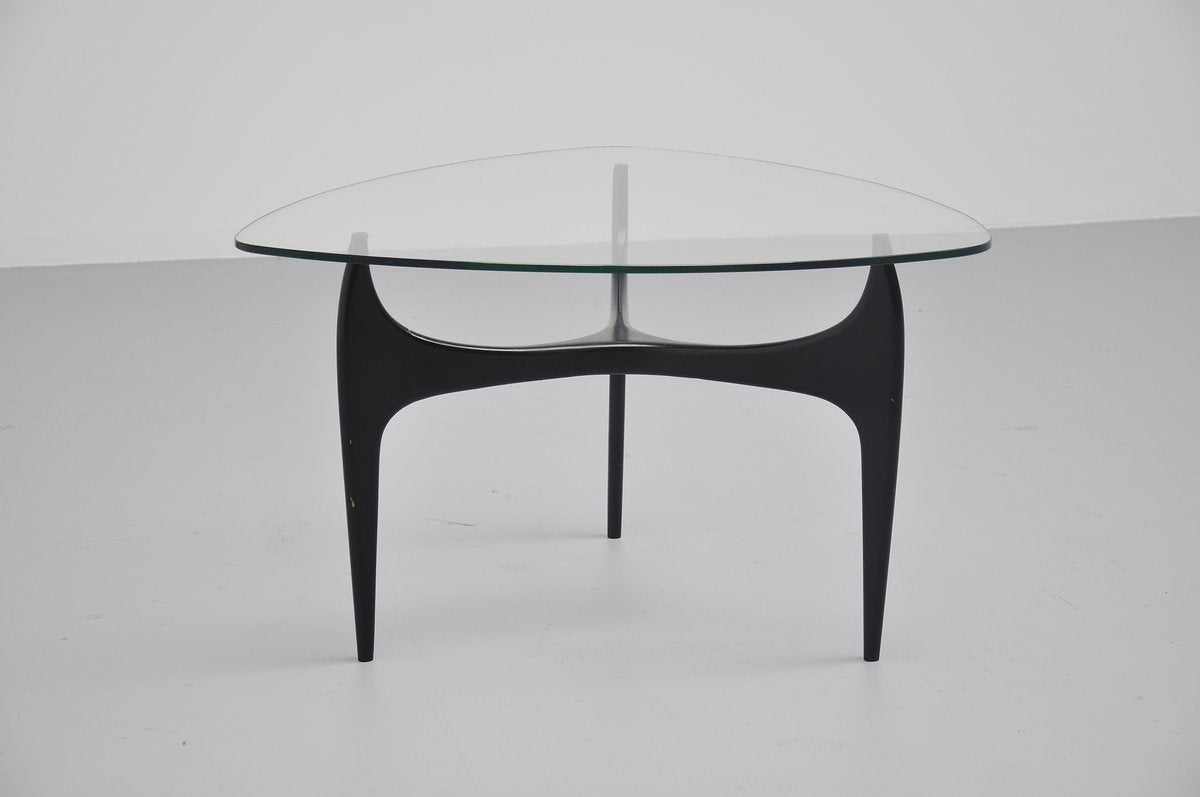 Lacquered Jos De Mey Luxus Coffee Table, Belgium, 1957