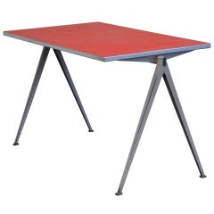 Vintage Wim Rietveld pyramid table for Ahrend de Cirkel 1960 Prouve 