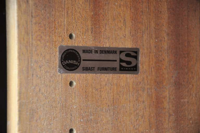Arne Vodder Rosewood Credenza With Tambour Doors, Sibast 1960 1