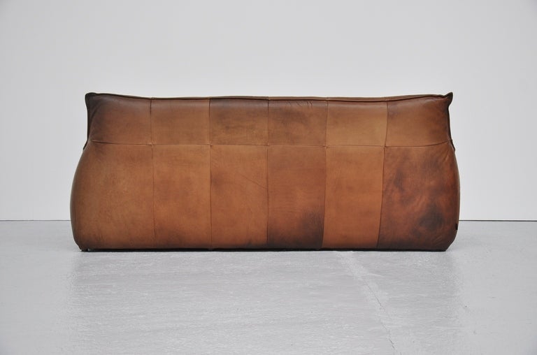 Leather Patchwork Low Rock Sofa by Montis, 1970 1