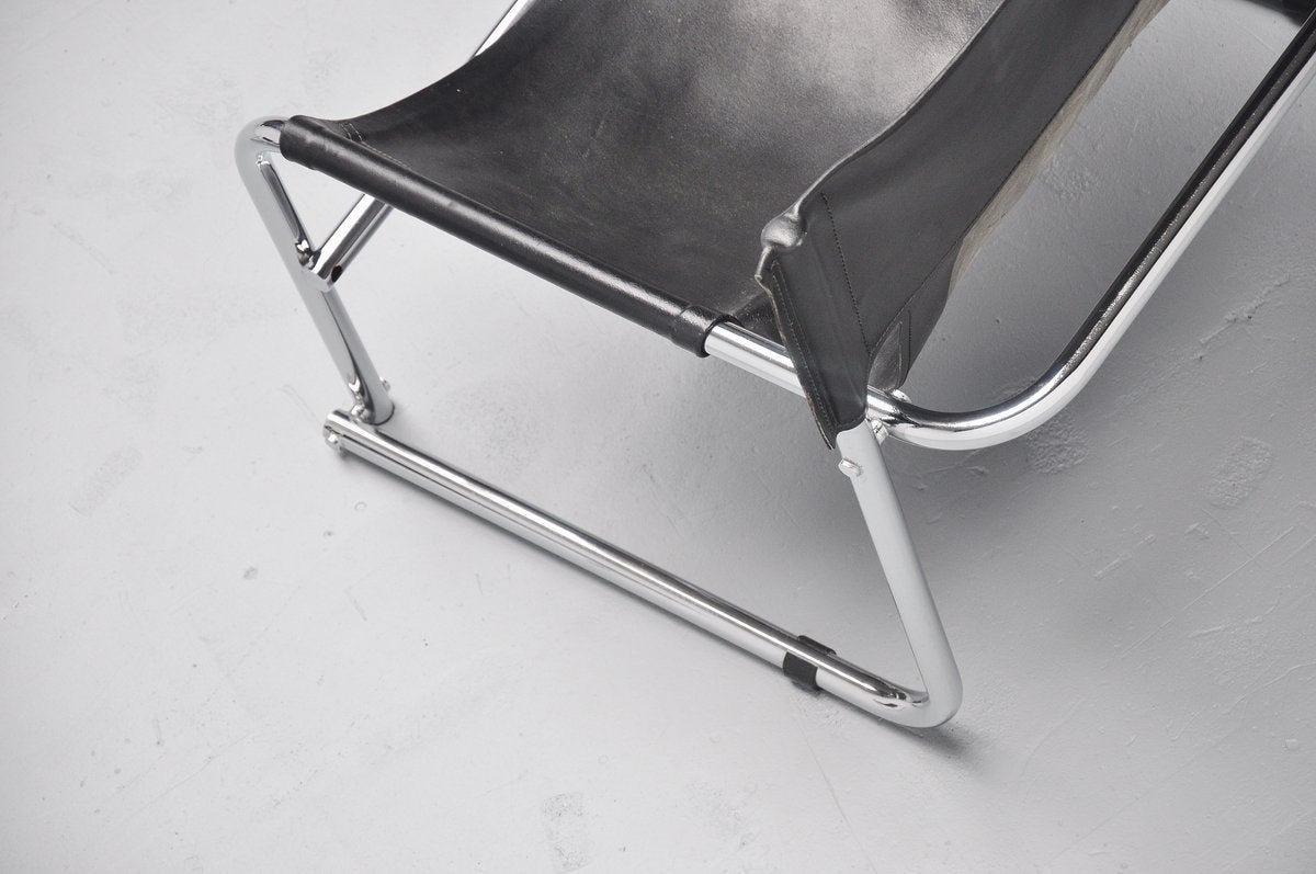 Mid-Century Modern Rodney Kinsman T1 Sling Lounge Chairs Bieffeplast, 1967