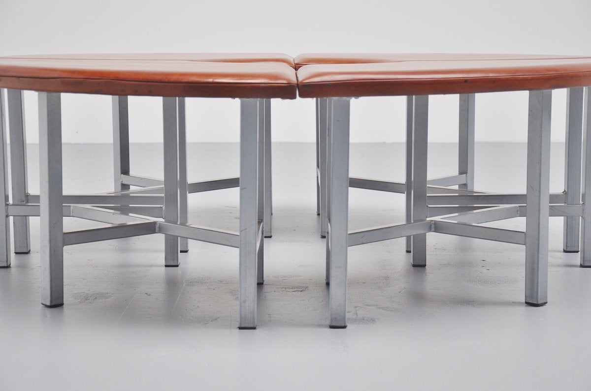 Very Nice Industrial Round Seating Bench 1970 At 1stdibs
