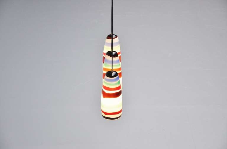 Massimo Vignelli Sigaro lights for Venini 1954 In Excellent Condition In Roosendaal, Noord Brabant