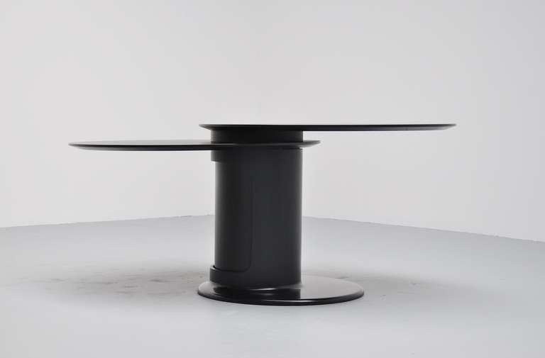 Mid-Century Modern Italian dining / bar table with revolving top 1970