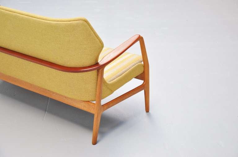 Mid-Century Modern Bovenkamp wingback lounge sofa by Aksel Bender Madsen 1960