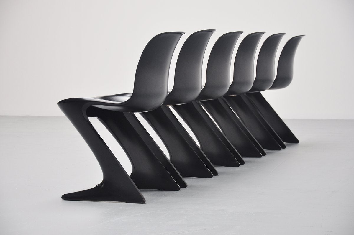 Mid-Century Modern Ernst Moeckl Kangaroo Chairs for Horn, Germany 1968