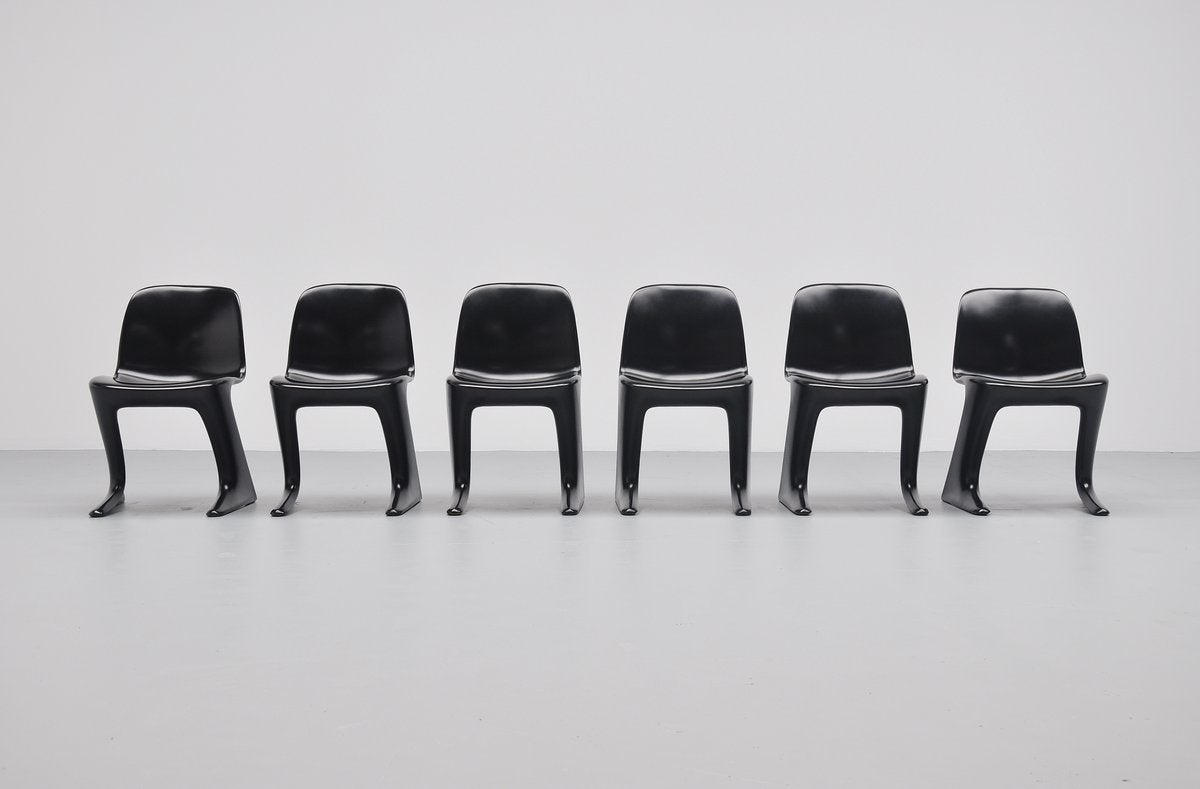 Molded Ernst Moeckl Kangaroo Chairs for Horn, Germany 1968