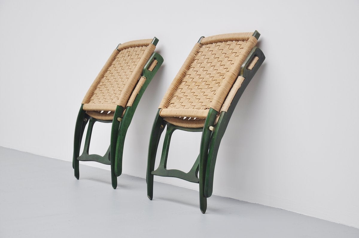 Mid-20th Century Ebert Wels Folding Chairs, UK, 1960