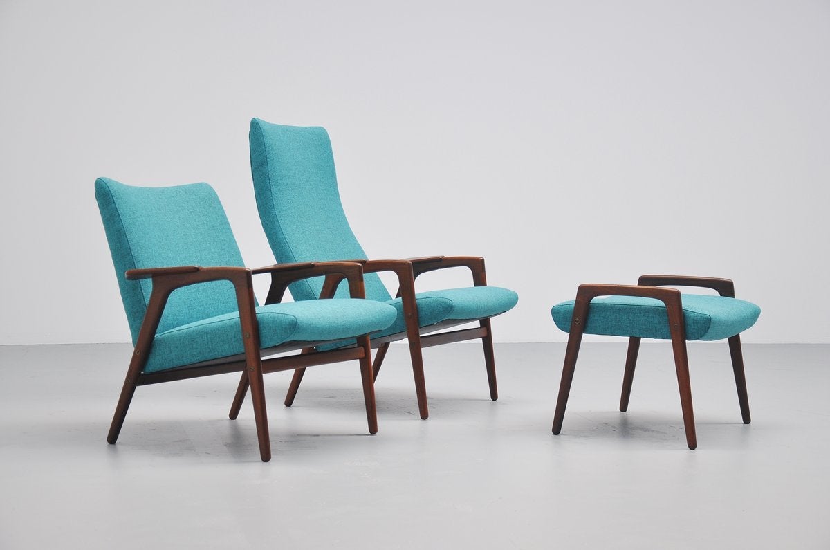 Mid-Century Modern Yngve Ekström Ruster Seating Set for Pastoe, 1960