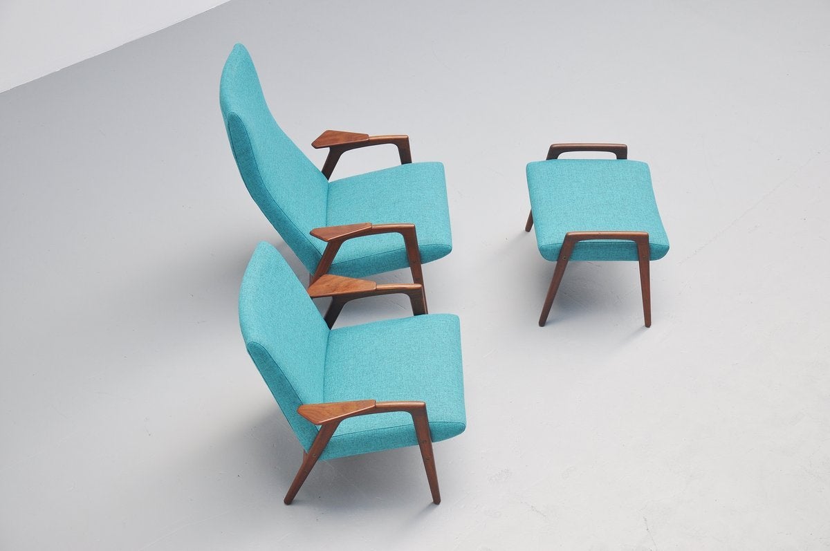 Dutch Yngve Ekström Ruster Seating Set for Pastoe, 1960