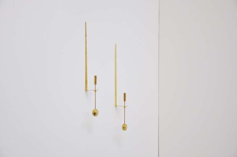 Pierre Forsell Sklutuna Kerzenleuchter Paar:: Schweden 1950