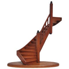 Antique Dutch Miniature Staircase Model, Holland, 1920