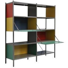 Vintage Wim Rietveld 663 Gispen bookcase unit