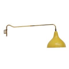 French Arc Adjustable Wall Lamp, Biny Mouille Era 1950