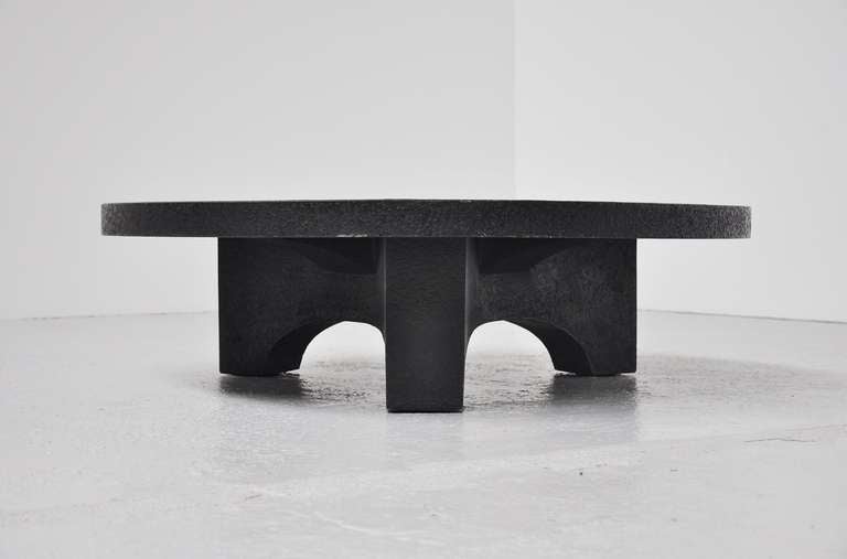 Late 20th Century Brutalist Coffee Table, Belgium 1970 In The Manner Of Ado Chale