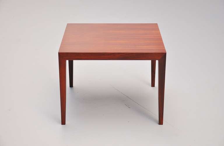 Severin Hansen Rosewood Coffee Table Haslev, 1955 In Excellent Condition In Roosendaal, Noord Brabant