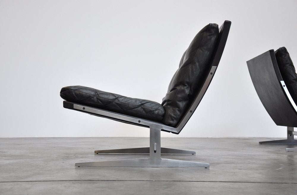 Pair Preben Fabricius & Jorgen Kastholm Bo 561 lounge chairs