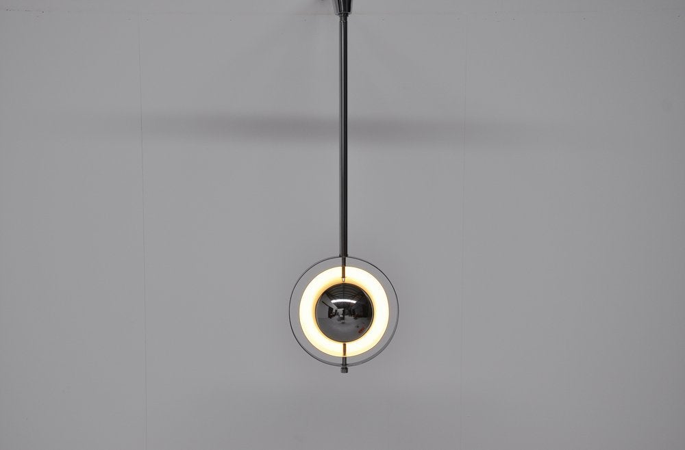 Dutch Raak Saturnus Lamp in Chrome with Adjustable Shades