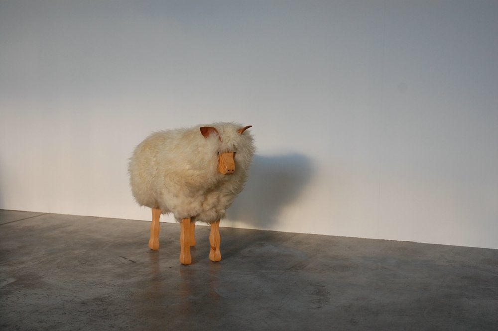 life size sheep stool