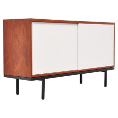 Martin Visser KW61 teak and white credenza 't Spectrum 1959