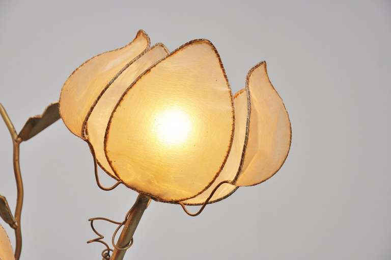 Mid-Century Modern Large Flower Shaped Floor Lamp France 1975