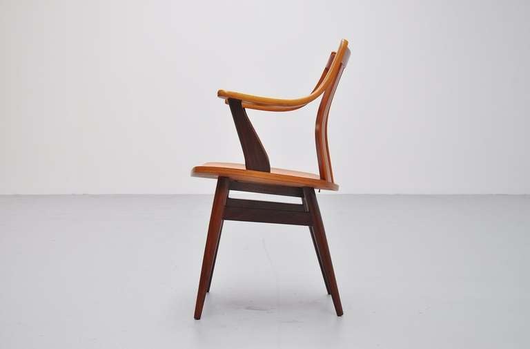 20 Dutch Plywood Dining Chairs in the Manner of Hans Brattrud, 1960 2