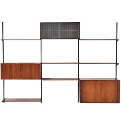 Kai Kristiansen rosewood shelving system FM Mobler