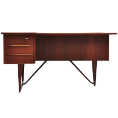 Peter Lovig Nielsen Teak Boomerang Desk 1956