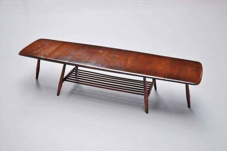 Luigi Ercolani Magazine Table with Drop Leaves by Ercol 1960 In Good Condition In Roosendaal, Noord Brabant