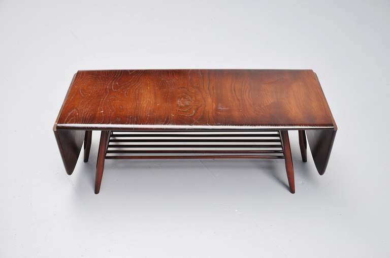 Mid-20th Century Luigi Ercolani Magazine Table with Drop Leaves by Ercol 1960