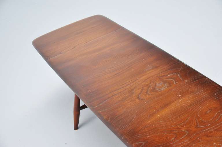 Luigi Ercolani Magazine Table with Drop Leaves by Ercol 1960 1