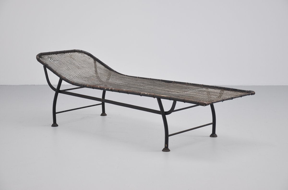 Lacquered Industrial Daybed in the Manner of Jean Prouve, 1930