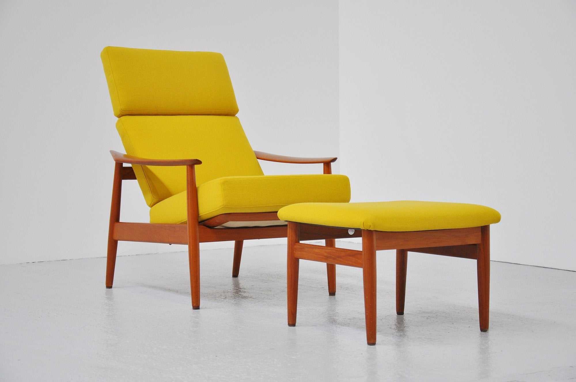 Arne Vodder Cado Lounge Chair and Foot Stool 1962