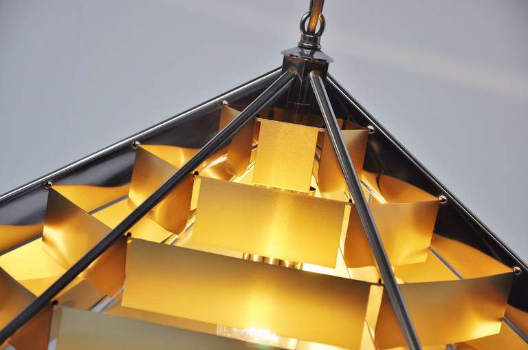 Gaetano Sciolari Pendant Lamp Italy 1970 In Excellent Condition In Roosendaal, Noord Brabant