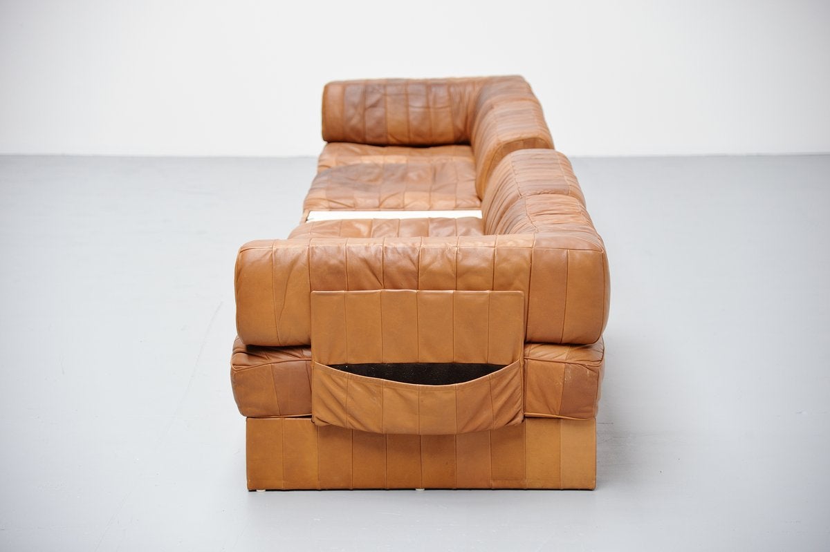 De Sede DS88 Leather Patchwork Sofa, Switzerland 1970 2