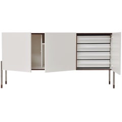 Wenge White Small Credenza by Dutch Manufacturer, 1970s