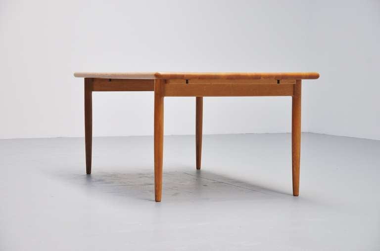 Danish Niels Moller Oak Dining Table Denmark 1970