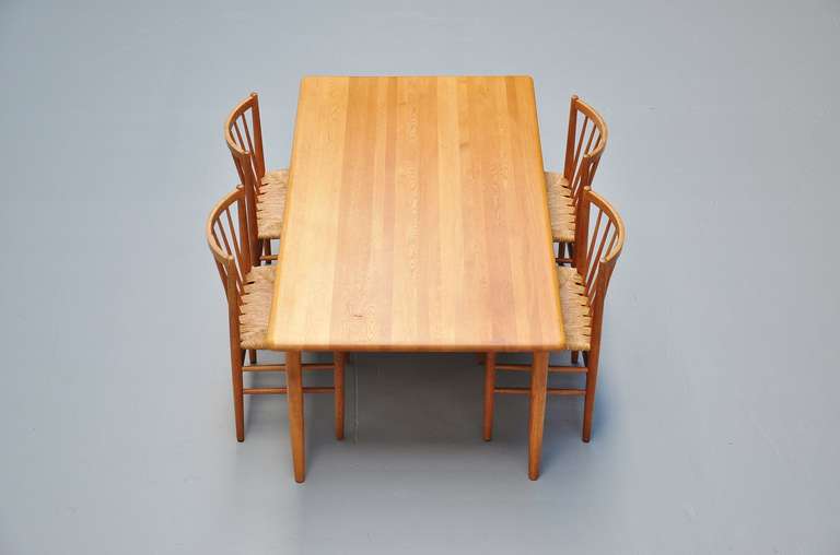 Niels Moller Oak Dining Table Denmark 1970 2
