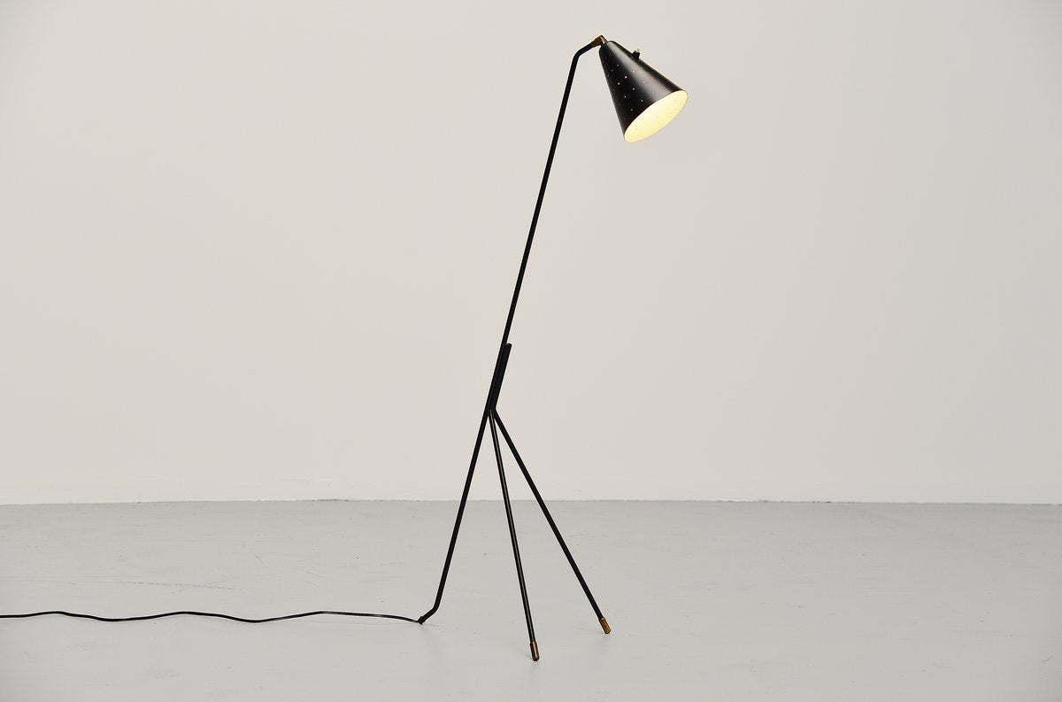 Danish Svend Aage Holm-Sorensen Floor Lamp, Denmark, 1950