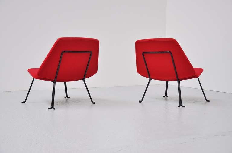 Late 20th Century French Slipper Chairs, Pierre Paulin Attributed, 1970