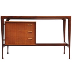 Organic Danish Teak Writing Desk 1960 Unknown beauty