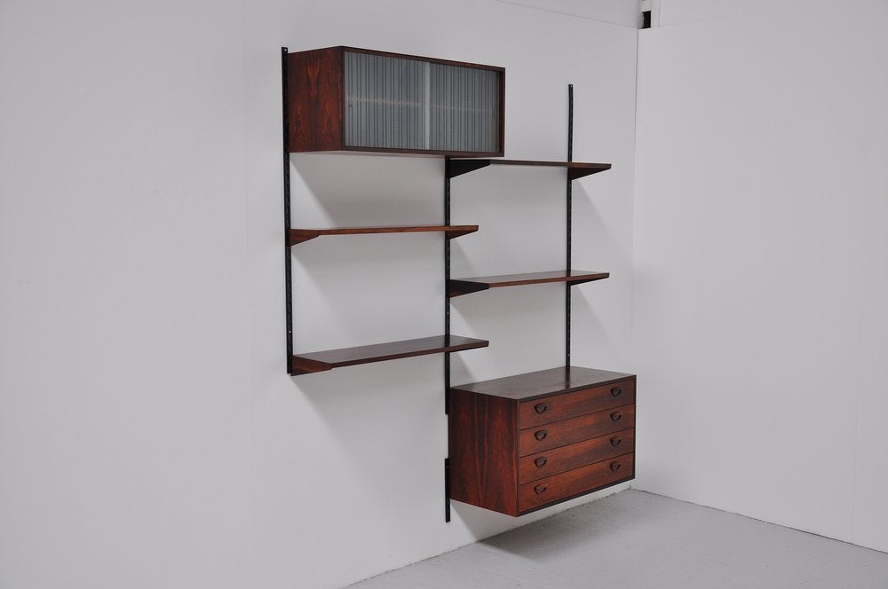 Kai Kristiansen shelving system FM Mobler Rosewood