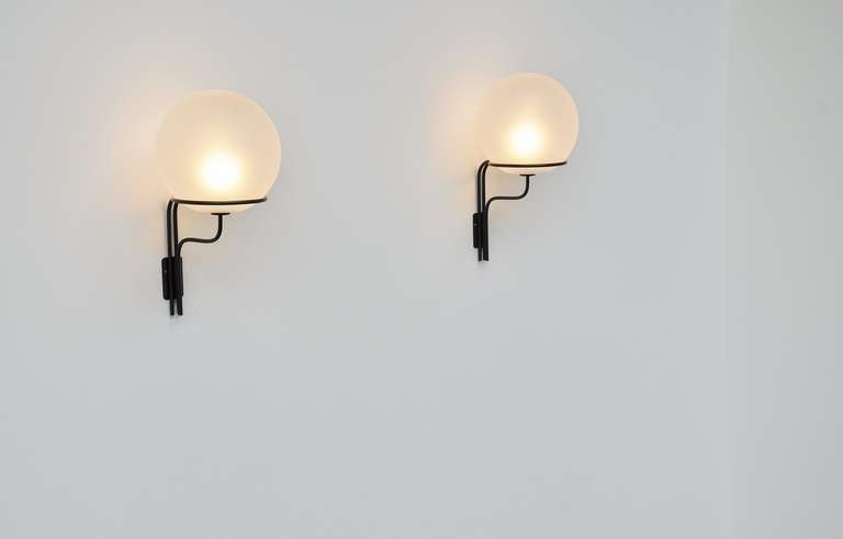 Ico Parisi Arteluce Sconces Mod. 259, Italy 1959 In Excellent Condition In Roosendaal, Noord Brabant
