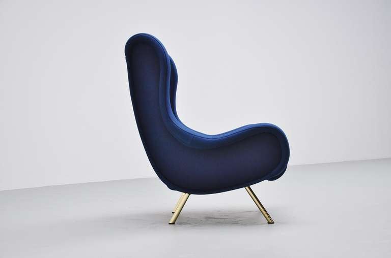 Mid-Century Modern Marco Zanuso Senior Lounge Chair, Arflex, 1951