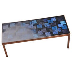 Vintage P. Torneman Enameled Coffee Table for Nordiska Kompaniet 1963