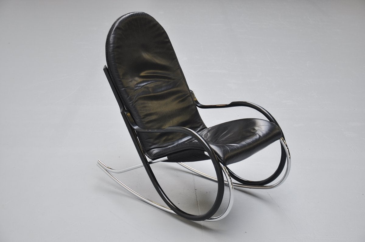Late 20th Century Paul Tuttle Nonna Rocking Chair for Strassle, 1972