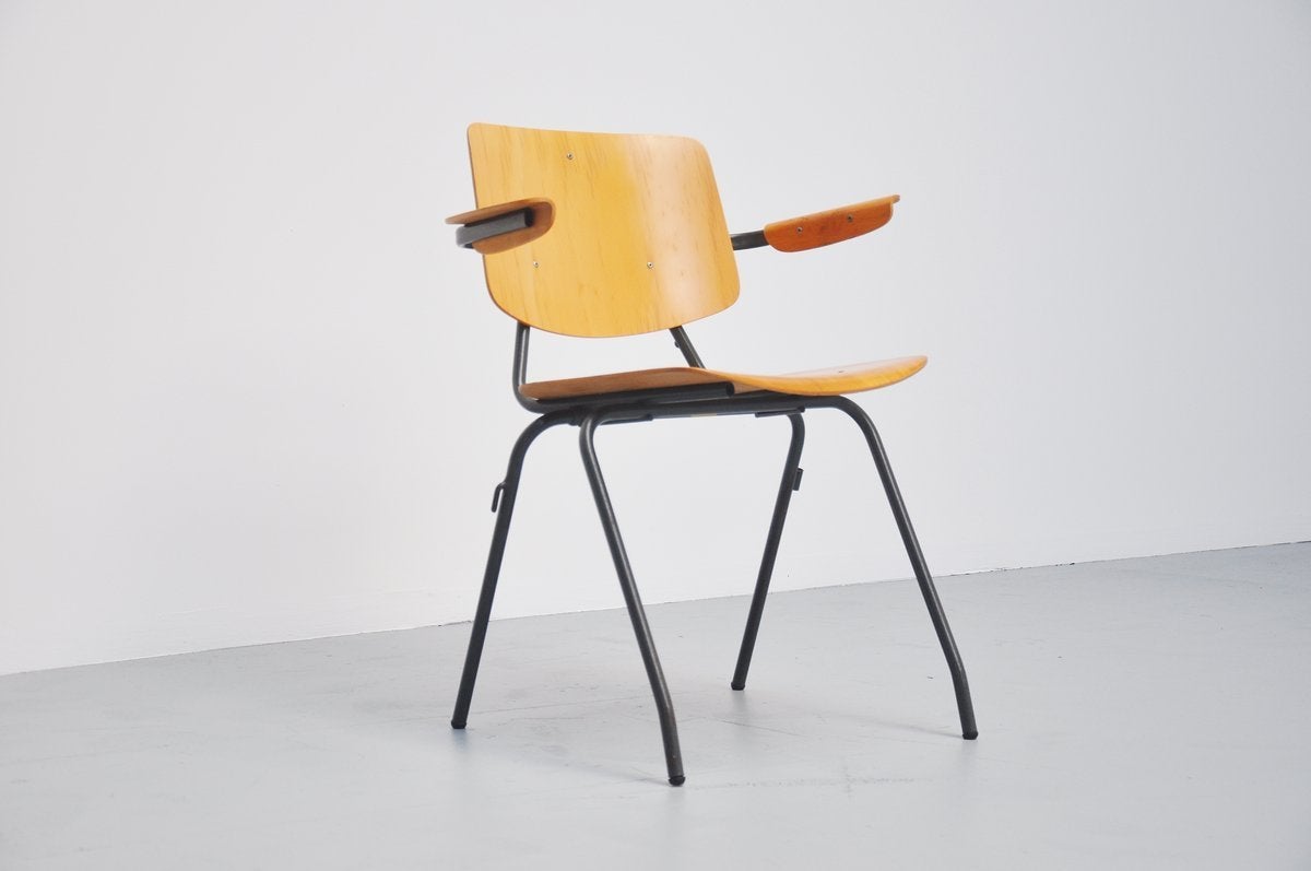 Lacquered Kho Liang Ie Model 315 Stacking Chairs Car Katwijk, 1957